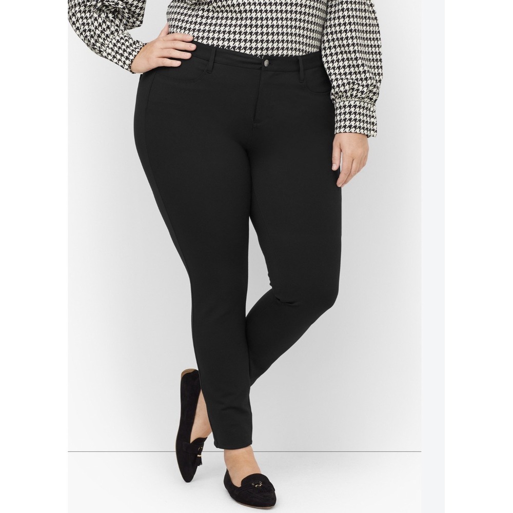 NEW! TALBOTS Soho 5 Pocket Jegging Pants Stretch Black SZ 12